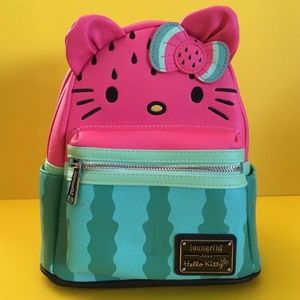 sanrio loungefly hello kitty watermelon face like new condition